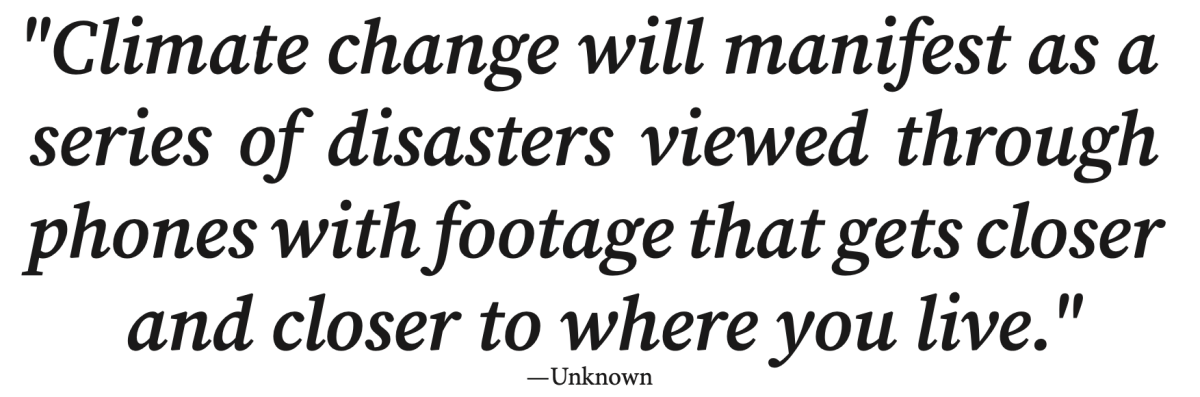 Catastrophic climate change shifts from myth to reality, corporations value profit over planet